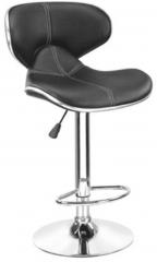 Exclusive Furniture Bar Stool with Curved Back in Black Colour