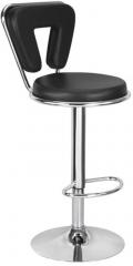 Exclusive Furniture Bar Stool with V Shaped Back in Black Colour
