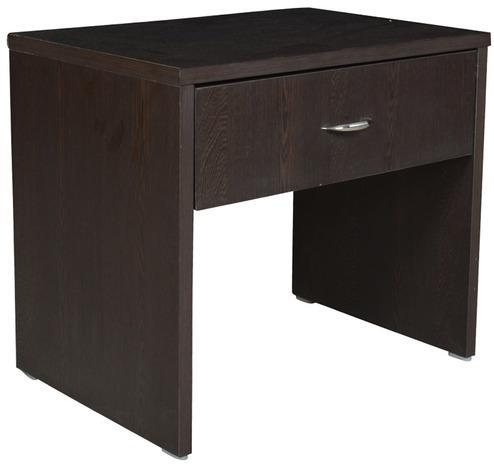 Exclusive Furniture Pi Shape Bedside Table in Wenge Finish