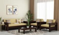 Exowood Sofa Set for Living Room and Office 5 Seater Fabric 3 + 1 + 1 Sofa Set