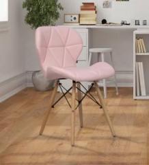 Finch Fox Eames Replica Ormond Iconic Chair in Pink Color Engineered Wood Dining Chair