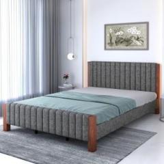 Flipkart Perfect Homes Athos upholstered Solid Wood Queen Bed