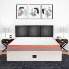 Fresh Up Alberto Engineered Wood Box Bed With Storage, Upholstered Headboard 72x72inches Engineered Wood King Box Bed