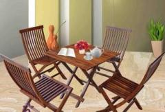 Friday Furniture Solid Wood 4 Seater Dining Set
