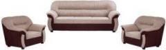 Furnicity Fabric 3 + 1 + 1 Brown Sofa Set