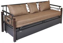 FurnitureKraft Leisure Sofa Cum Bed with Storage