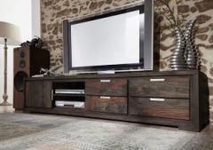 G Fine Furniture Sheesham Wood Tv Cabinet For Living Room With 4 Drawer, Shelf & Door Stoarge Solid Wood TV Entertainment Unit