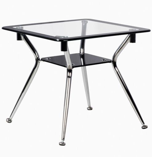 Godrej Interio Helix Corner Table in Silver Colour