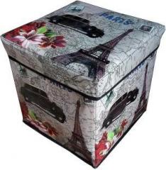 Gtc Portable & Foldable Laundry Box Folding/Sitting Stool 30X30X30cm Kitchen Stool