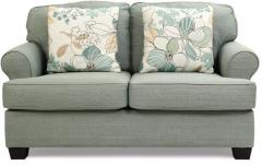 HomeTown Celeste Fabric Double Seater Sofa in Blue Colour