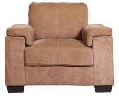HomeTown Clyden Fabric One Seater Sofa in Nutmeg Colour