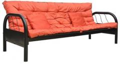 HomeTown Duplicate Rockford Metal Sofa in Mauve Finish