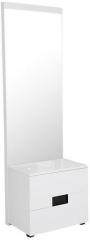 HomeTown Edwina High Gloss Dresser with Mirror in White Colour