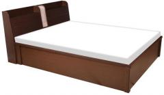 HomeTown Magna Queen Size Bed with Storage in Walnut Finish
