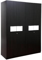 HomeTown Opal Four Door Wardrobe in White & Wenge Colour