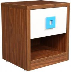 HomeTown Play Night Stand in Walnut & Frosty White Colour