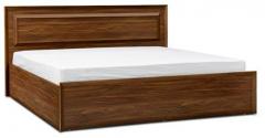 HomeTown Stark King Bed with Storage in Walnut Colour