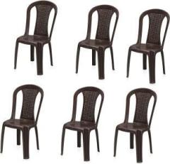 Homiboss Armless chair for living room, home Plastic Dining Chair