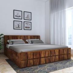 House Of Pataudi Sheesham Wood King Size Bed with Box Storage for Bedroom Solid Wood King Box Bed