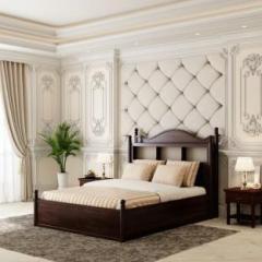 House Of Pataudi Solid Wood Queen Hydraulic Bed