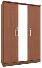 Housefull Calino Three Door Regular Wardrobe in Oak Finish