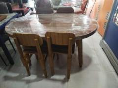 Ilayaraja Engineered Wood 4 Seater Dining Set
