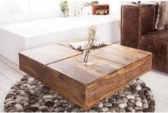 Interos Solid Sheesham Wood Coffee/Center/Tea Table For Living Room / Cafe. Solid Wood Coffee Table