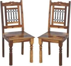 Jeenwood Solid Wood Sheesham Wood 2 Dining Chair For Dining Room, Restaurants Solid Wood Dining Chair