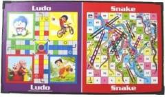 Kriesh Big Wooden Ludo, Snakes and Ladders Printed Foldable Study Table Board Game Multicolour. Solid Wood Study Table