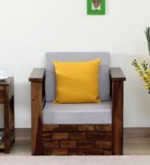 Ladrecha Furniture Wooden Single Seater Sofa with Cushion Fabric 1 Seater Sofa Fabric 1 Seater Sofa