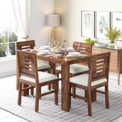 Lizzawood Premium Dining Room Furniture Wooden Dining Table with 4 Chairs Solid Wood 4 Seater Dining Set