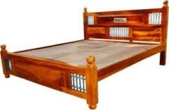 Meera Handicraft bed solid sheesham wood in Queen size Delivery Condition DIY Solid Wood Queen Bed