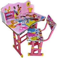 Mlu New MDF Baby Desk, Kids Study table and chair / bench A 1 Metal Desk Chair