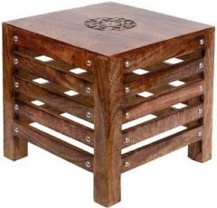 Ms Creation Center Small Wooden Stool Table Solid Wood Best Used as Bedside Corner Coffee Table Solid Wood Coffee Table