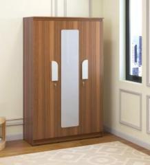 Neudot KRUGER WR3 with mirror Engineered Wood 3 Door Wardrobe