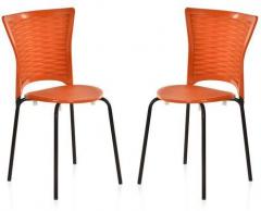 Nilkamal Novella Series 14 Set of 2 Chairs in Rust Colour