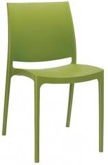 Nilkamal Novella Visitor Chair without Arms in Green Colour