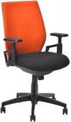 Nilkamal Steller Ergonomic Office Chair in Orange & Black Colour