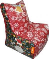 Orka XXXL Santa Digital Printed Bean Bag Chair With Bean Filling
