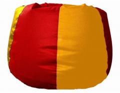 Pebbleyard L Classic Red And Yellow Bean Bag With Beans