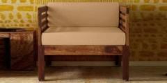 Piyush Handicraft Premium Quality Sofa Fabric 1 Seater Sofa