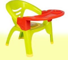 Ratna's OYO Chair GREEN, Soft Cushioned Baby Chair for seating and Feeding Plastic Chair