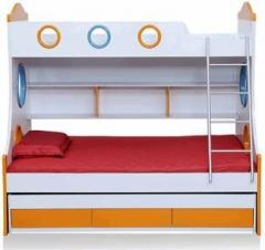 Royaloak Trundle Engineered Wood Single Bed With Storage