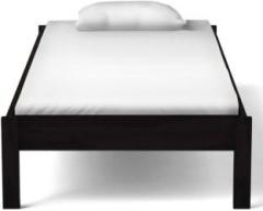 Sarswati Furniture Sheesahm Wood Single Bed For Bedroom|Finish: Dark Chestnut| Solid Wood Single Bed