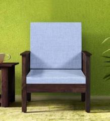 Satkar Wood Furniture Abbey Fabric 1 Seater Sofa