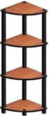 Sattva 4 Tier_Triangle Shape Engineered Wood Corner Table