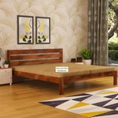 Shree Jeen Mata Enterprises Solid Sheesham Wood King Size Bed With Mattress For Bed Room/Guest Room /Hotel Solid Wood King Bed