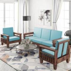Shree Jeen Mata Enterprises Solid Wood Sheesham Wood 3+1+1 Five Seater Sofa Set For Living Room, Guests Room Fabric 3 + 1 + 1 Sofa Set