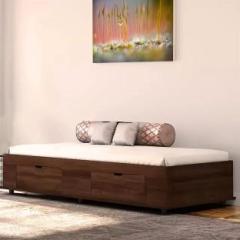 Shri Mintu's Sheesham Wood Diwan Bed with Storage for Bedroom Living Room |Single Bed Solid Wood Single Drawer Bed