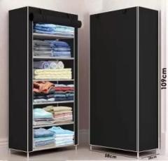 Shyam Ji Luxury 6 tier portable wardrobe for home with pocket Carbon Steel Collapsible Wardrobe